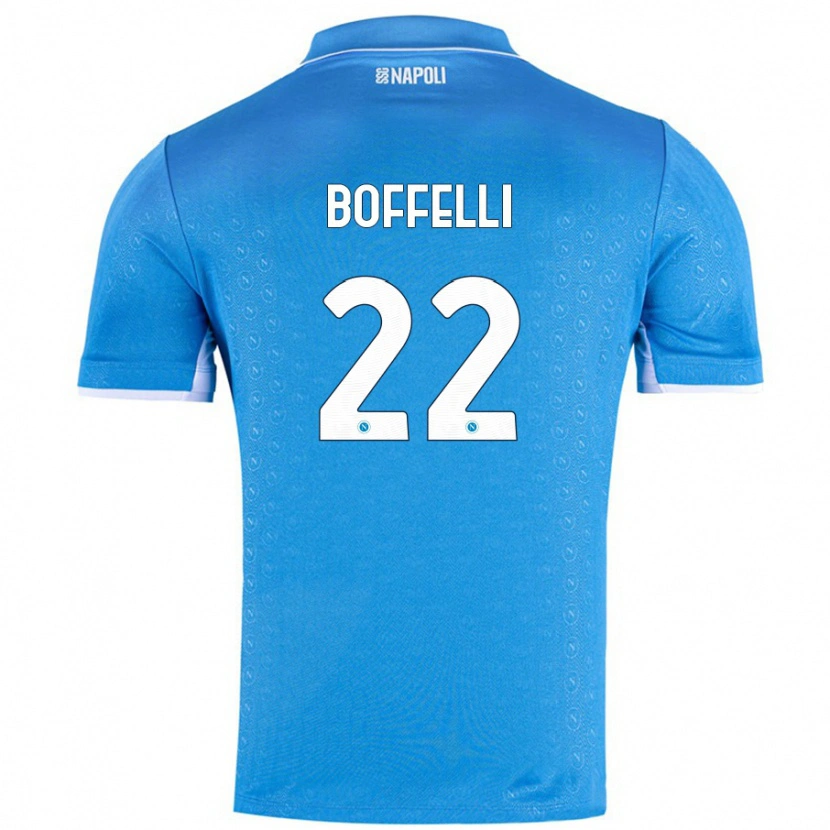 Danxen Kinder Valerio Boffelli #22 Himmelblau Heimtrikot Trikot 2024/25 T-Shirt Schweiz