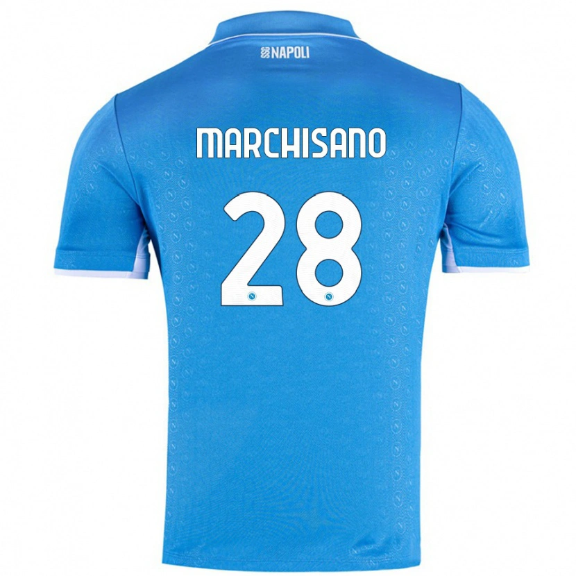 Danxen Kinder Matteo Marchisano #28 Himmelblau Heimtrikot Trikot 2024/25 T-Shirt Schweiz