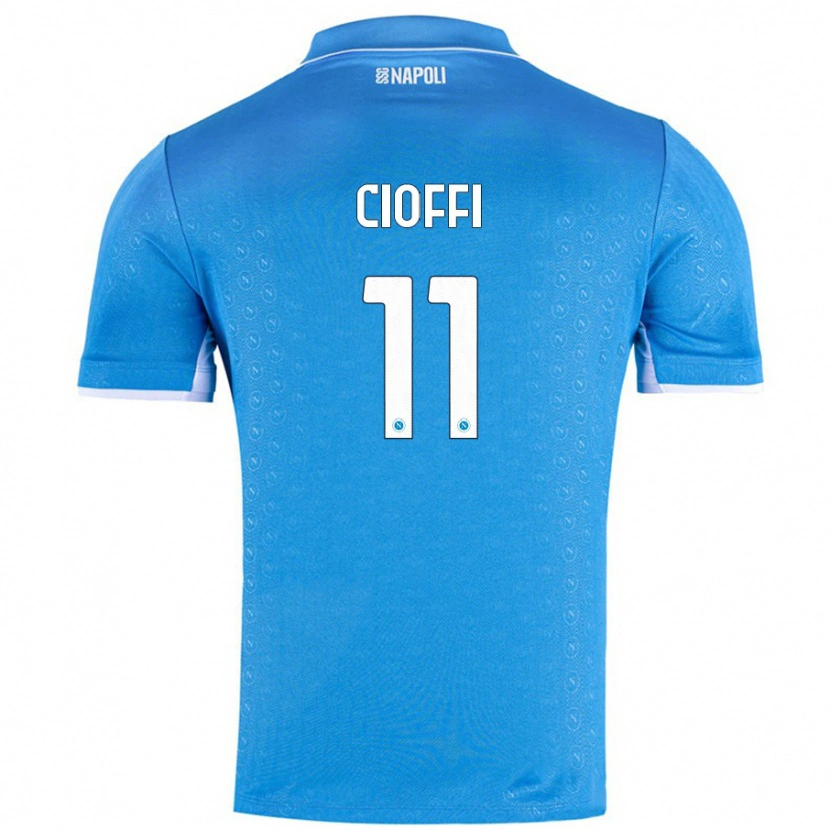 Danxen Kinder Antonio Cioffi #11 Himmelblau Heimtrikot Trikot 2024/25 T-Shirt Schweiz