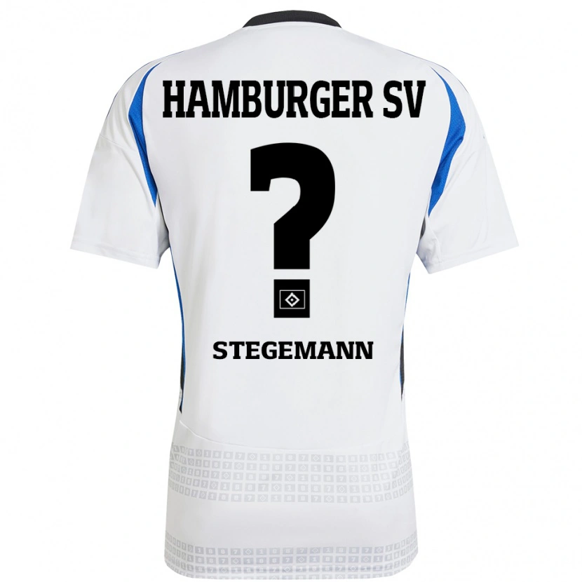 Danxen Kinder Jean-Pierre Stegemann #0 Weiß Blau Heimtrikot Trikot 2024/25 T-Shirt Schweiz