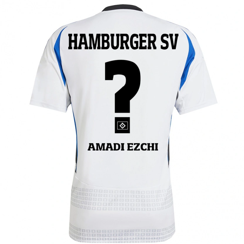 Danxen Kinder Emmanuel Amadi Ezchi #0 Weiß Blau Heimtrikot Trikot 2024/25 T-Shirt Schweiz