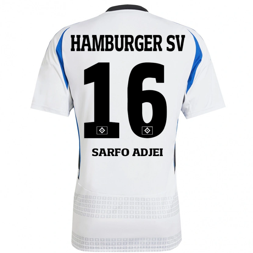 Danxen Kinder Maximilian Sarfo-Adjei #16 Weiß Blau Heimtrikot Trikot 2024/25 T-Shirt Schweiz