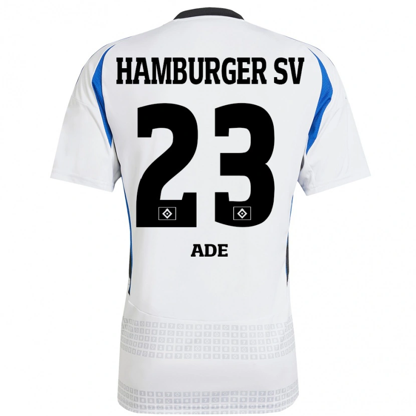 Danxen Kinder Jeremy Ade #23 Weiß Blau Heimtrikot Trikot 2024/25 T-Shirt Schweiz