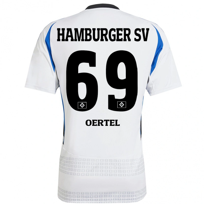 Danxen Kinder Jan Oertel #69 Weiß Blau Heimtrikot Trikot 2024/25 T-Shirt Schweiz