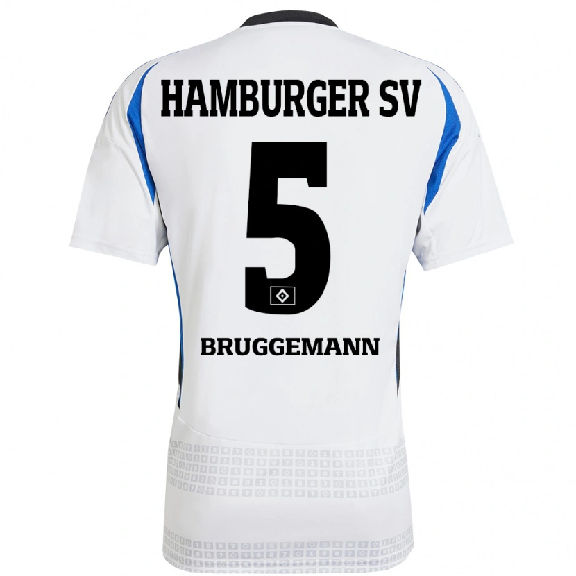 Danxen Kinder Nina Brüggemann #5 Weiß Blau Heimtrikot Trikot 2024/25 T-Shirt Schweiz