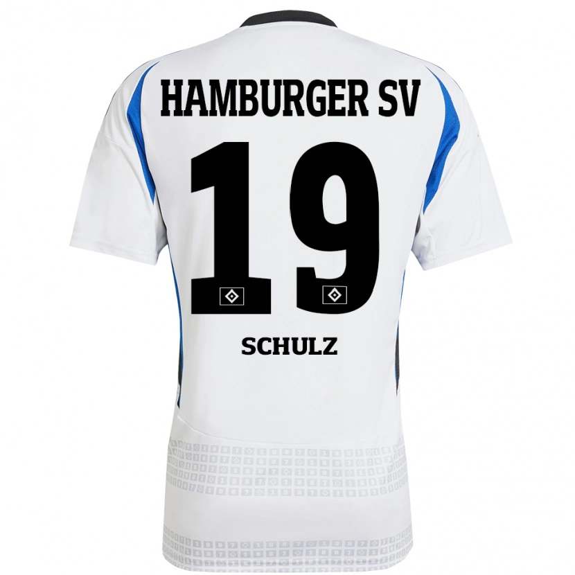 Danxen Kinder Victoria Schulz #19 Weiß Blau Heimtrikot Trikot 2024/25 T-Shirt Schweiz