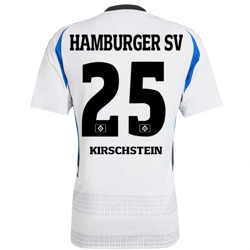 Danxen Kinder Merle Kirschstein #25 Weiß Blau Heimtrikot Trikot 2024/25 T-Shirt Schweiz