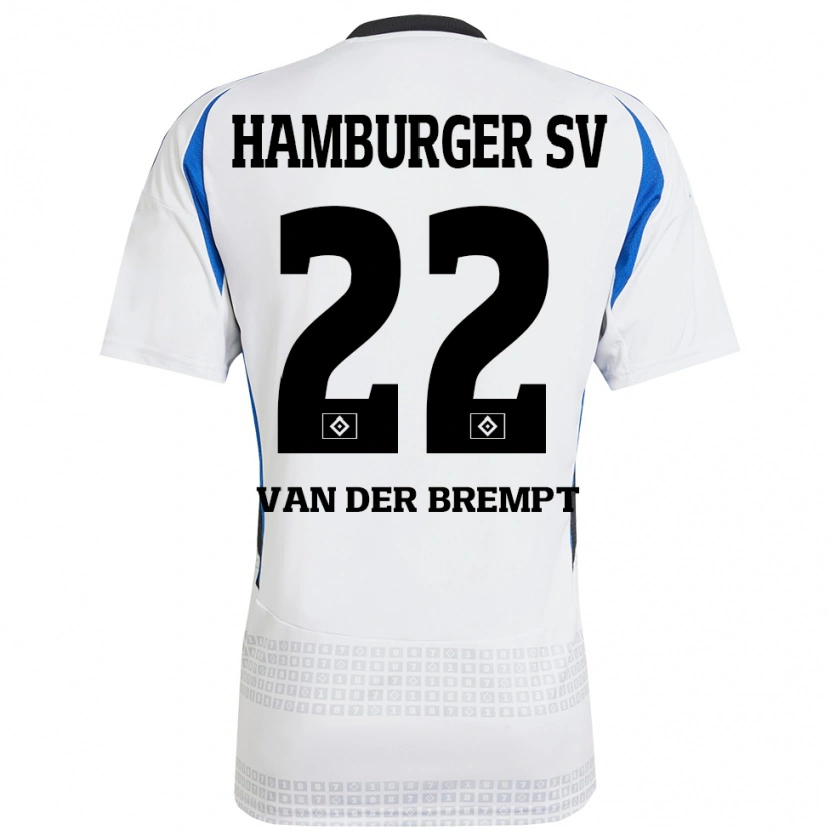 Danxen Kinder Ignace Van Der Brempt #22 Weiß Blau Heimtrikot Trikot 2024/25 T-Shirt Schweiz