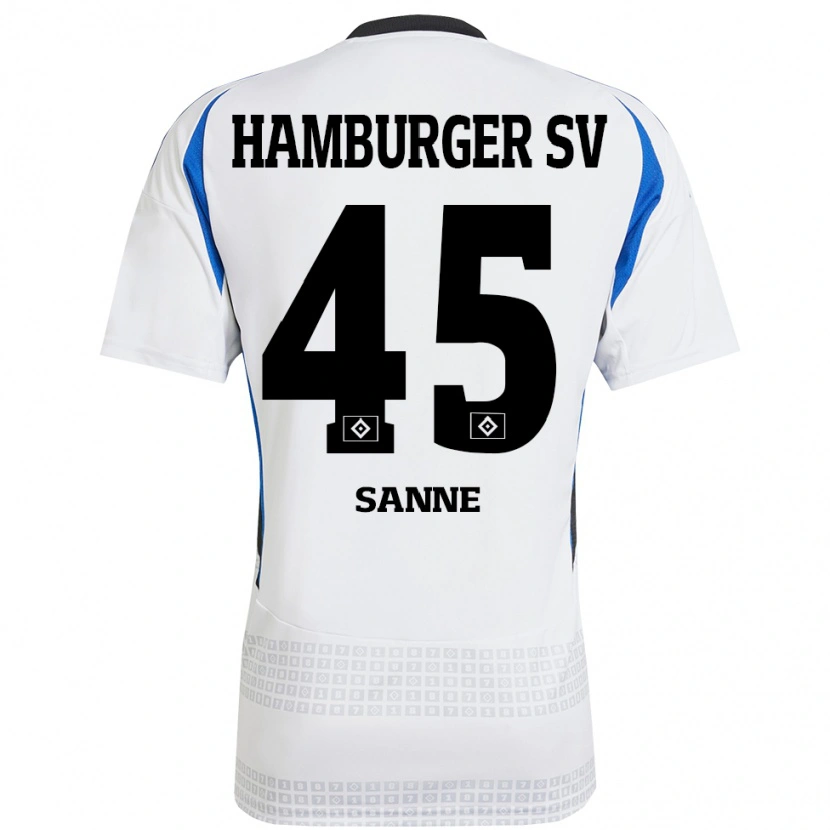 Danxen Kinder Tom Sanne #45 Weiß Blau Heimtrikot Trikot 2024/25 T-Shirt Schweiz