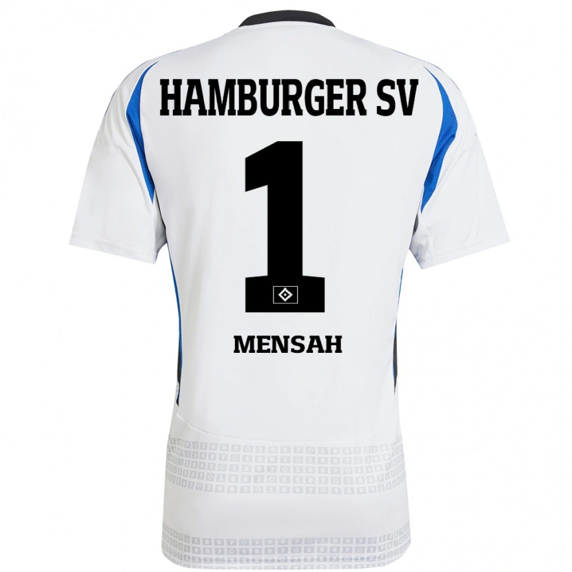 Danxen Kinder Steven Mensah #1 Weiß Blau Heimtrikot Trikot 2024/25 T-Shirt Schweiz