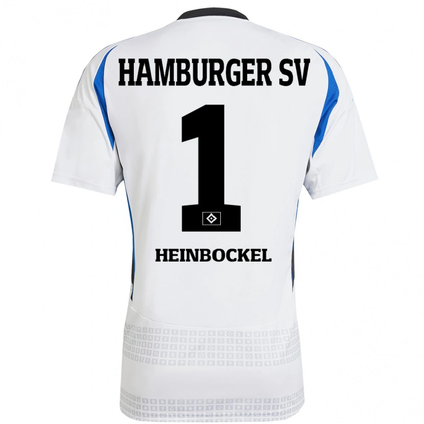 Danxen Kinder Simon Heinbockel #1 Weiß Blau Heimtrikot Trikot 2024/25 T-Shirt Schweiz