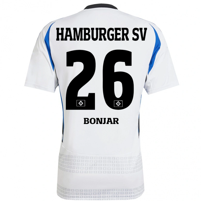 Danxen Kinder Amir Bonjar #26 Weiß Blau Heimtrikot Trikot 2024/25 T-Shirt Schweiz