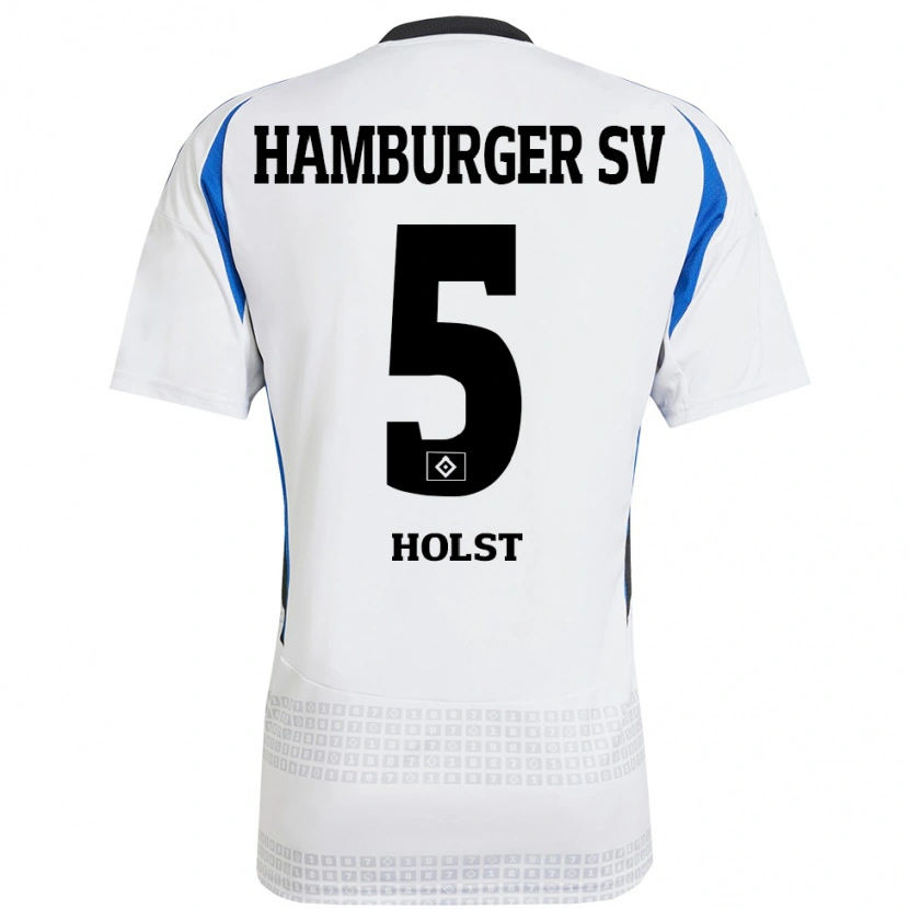 Danxen Kinder Evelyn Holst #5 Weiß Blau Heimtrikot Trikot 2024/25 T-Shirt Schweiz