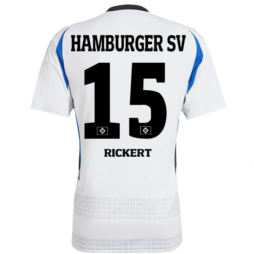 Danxen Kinder Manja Rickert #15 Weiß Blau Heimtrikot Trikot 2024/25 T-Shirt Schweiz