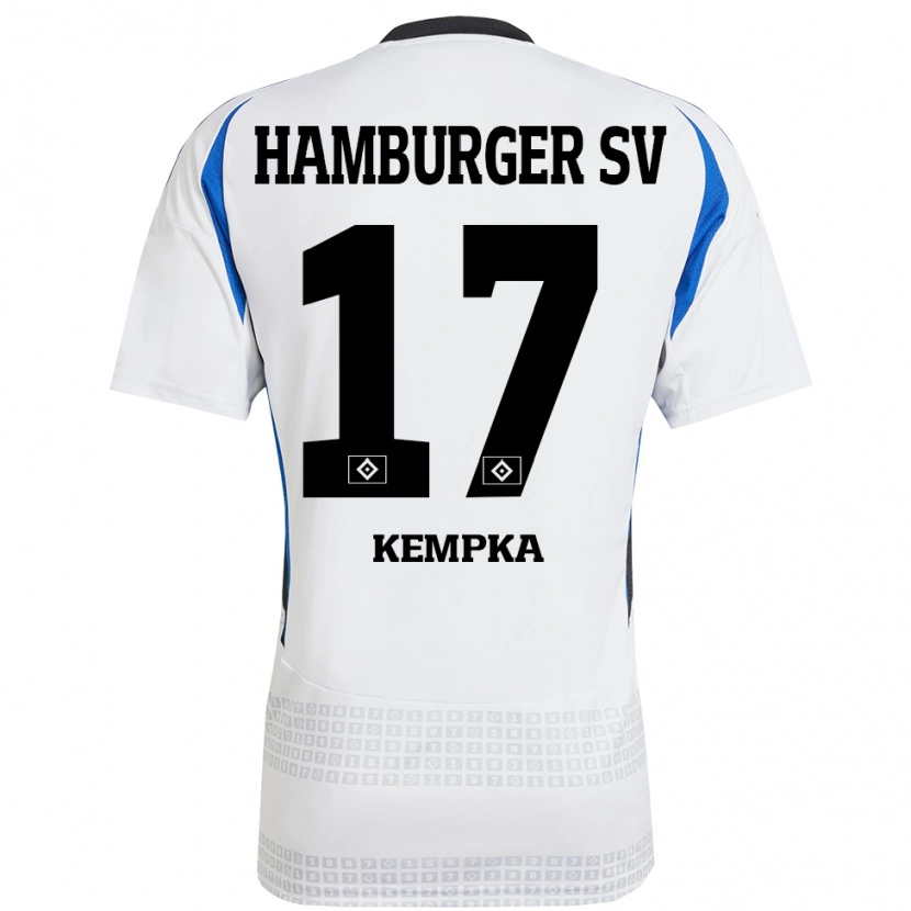 Danxen Kinder Sylvana Kempka #17 Weiß Blau Heimtrikot Trikot 2024/25 T-Shirt Schweiz