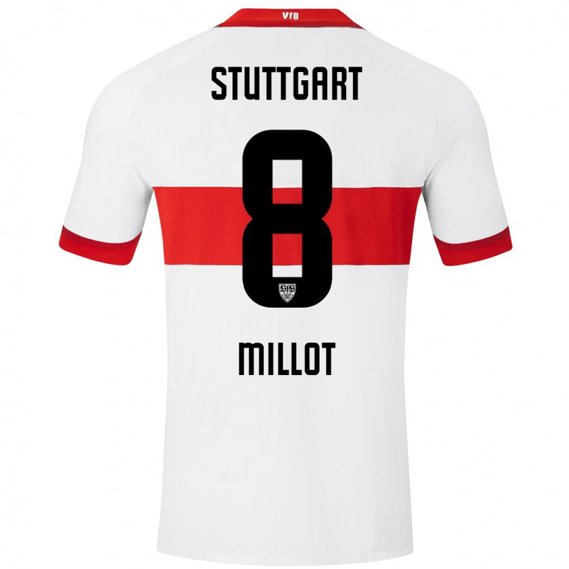 Danxen Kinder Enzo Millot #8 Weiß Rot Heimtrikot Trikot 2024/25 T-Shirt Schweiz