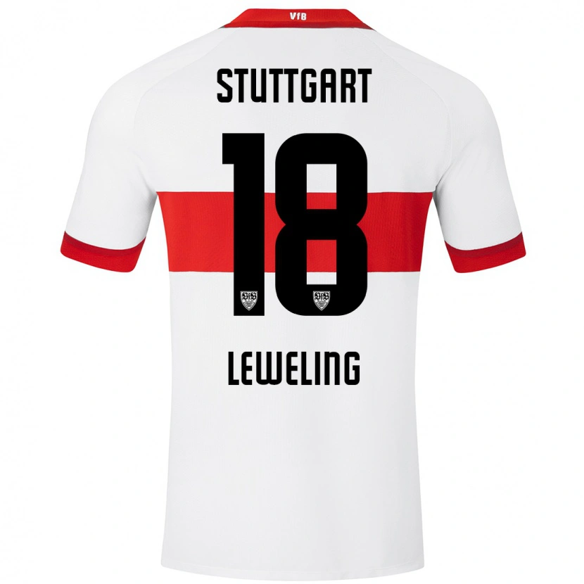 Danxen Kinder Jamie Leweling #18 Weiß Rot Heimtrikot Trikot 2024/25 T-Shirt Schweiz