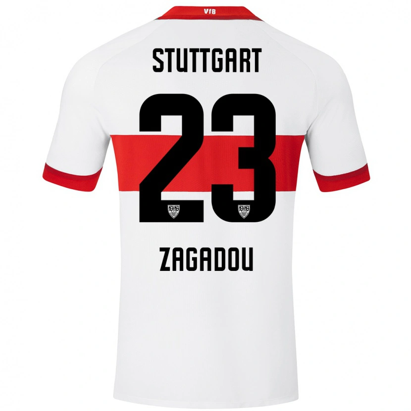 Danxen Kinder Dan-Axel Zagadou #23 Weiß Rot Heimtrikot Trikot 2024/25 T-Shirt Schweiz