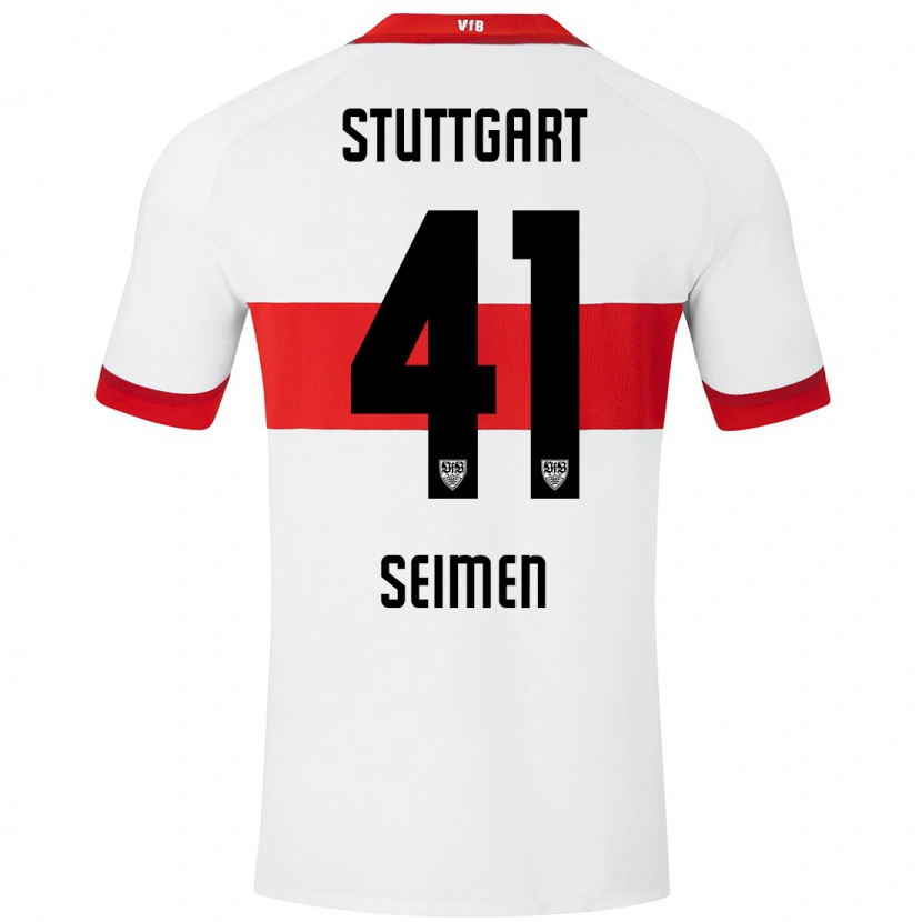 Danxen Kinder Dennis Seimen #41 Weiß Rot Heimtrikot Trikot 2024/25 T-Shirt Schweiz