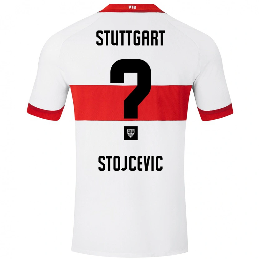 Danxen Kinder Martin Stojcevic #0 Weiß Rot Heimtrikot Trikot 2024/25 T-Shirt Schweiz