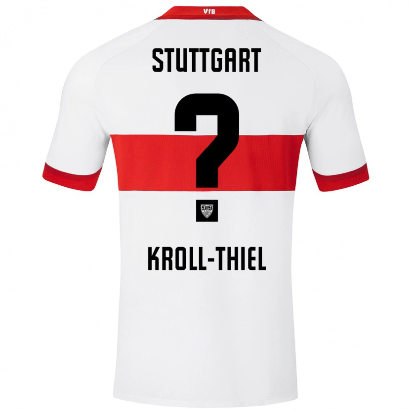 Danxen Kinder Colin Kroll-Thiel #0 Weiß Rot Heimtrikot Trikot 2024/25 T-Shirt Schweiz