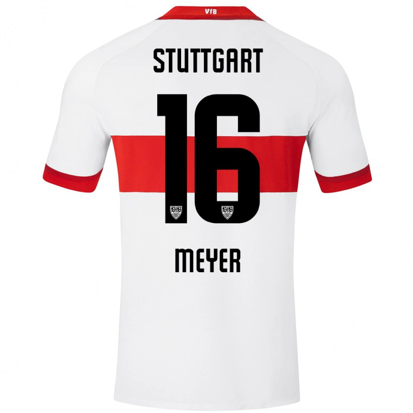 Danxen Kinder Jordan Meyer #16 Weiß Rot Heimtrikot Trikot 2024/25 T-Shirt Schweiz