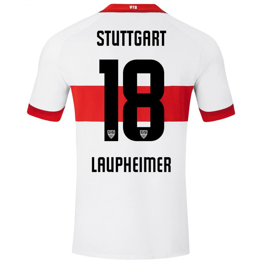 Danxen Kinder Lukas Laupheimer #18 Weiß Rot Heimtrikot Trikot 2024/25 T-Shirt Schweiz