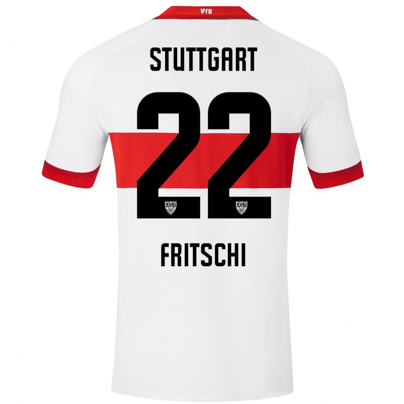 Danxen Kinder Paulo Fritschi #22 Weiß Rot Heimtrikot Trikot 2024/25 T-Shirt Schweiz