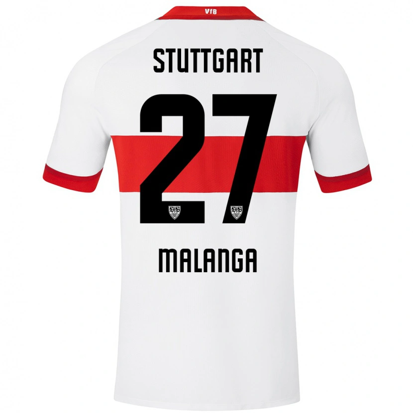 Danxen Kinder Jarzinho Malanga #27 Weiß Rot Heimtrikot Trikot 2024/25 T-Shirt Schweiz