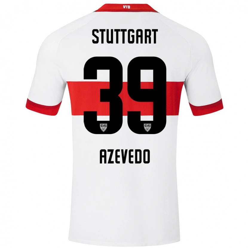 Danxen Kinder Alexandre Azevedo #39 Weiß Rot Heimtrikot Trikot 2024/25 T-Shirt Schweiz