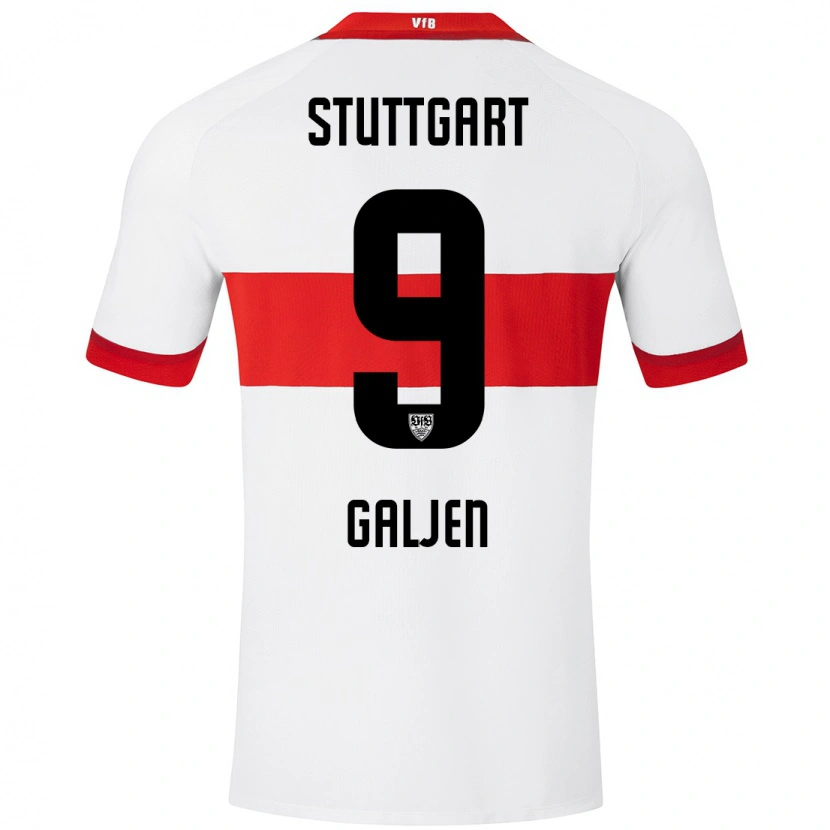 Danxen Kinder Dejan Galjen #9 Weiß Rot Heimtrikot Trikot 2024/25 T-Shirt Schweiz