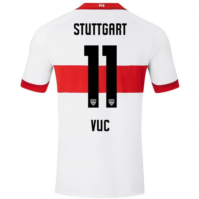 Danxen Kinder Patrick Vuc #11 Weiß Rot Heimtrikot Trikot 2024/25 T-Shirt Schweiz