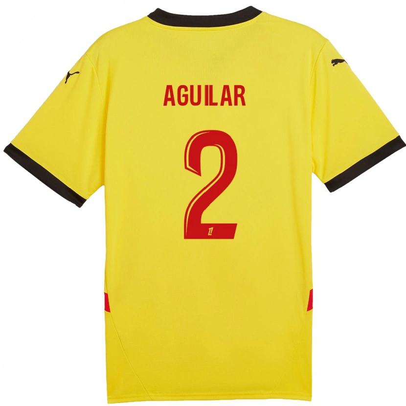 Danxen Kinder Ruben Aguilar #2 Gelb Rot Heimtrikot Trikot 2024/25 T-Shirt Schweiz