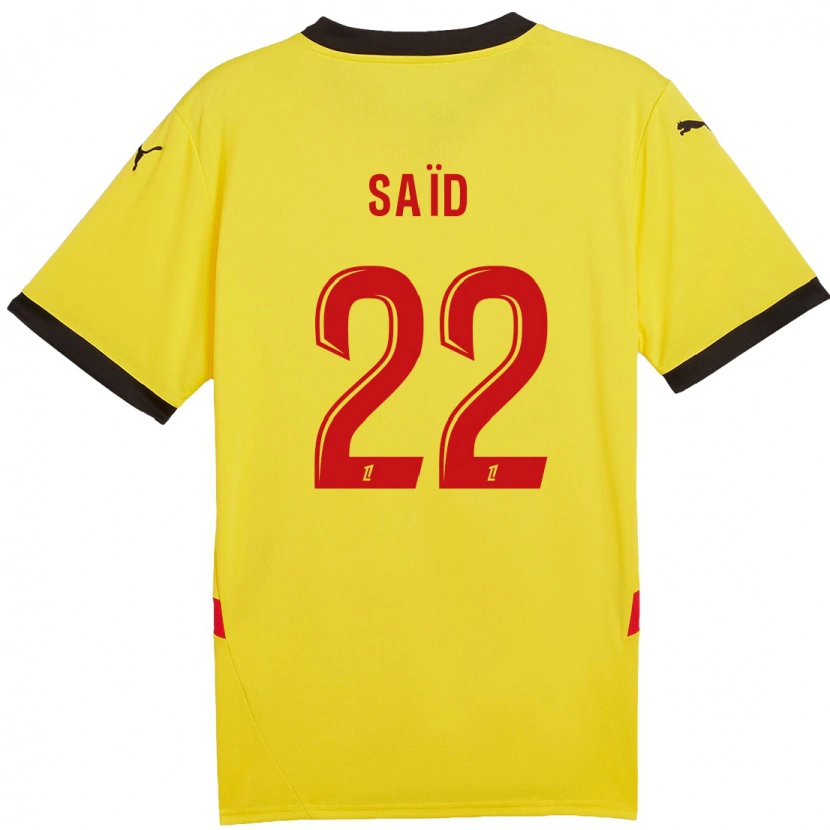 Danxen Kinder Wesley Saïd #22 Gelb Rot Heimtrikot Trikot 2024/25 T-Shirt Schweiz