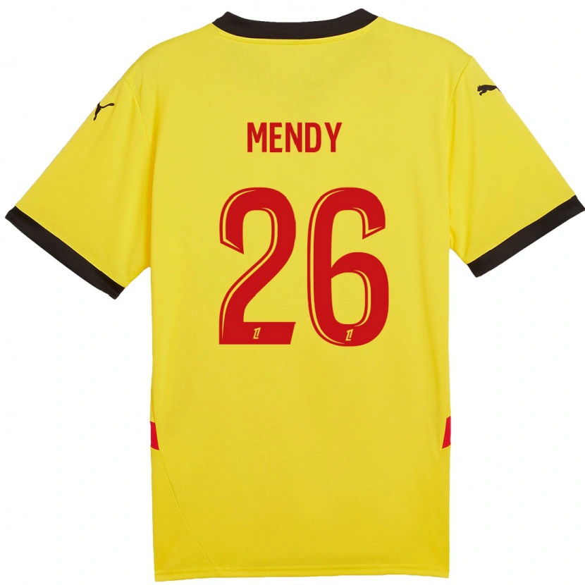 Danxen Kinder Nampalys Mendy #26 Gelb Rot Heimtrikot Trikot 2024/25 T-Shirt Schweiz