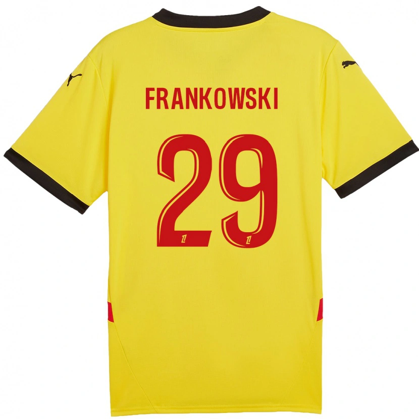 Danxen Kinder Przemyslaw Frankowski #29 Gelb Rot Heimtrikot Trikot 2024/25 T-Shirt Schweiz