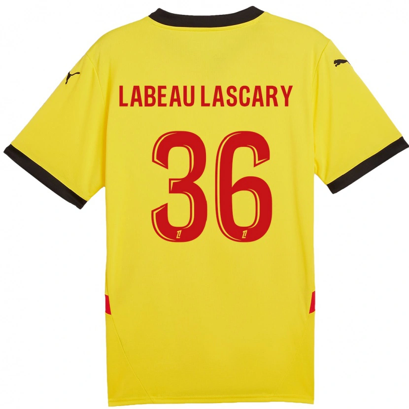 Danxen Kinder Rémy Labeau Lascary #36 Gelb Rot Heimtrikot Trikot 2024/25 T-Shirt Schweiz