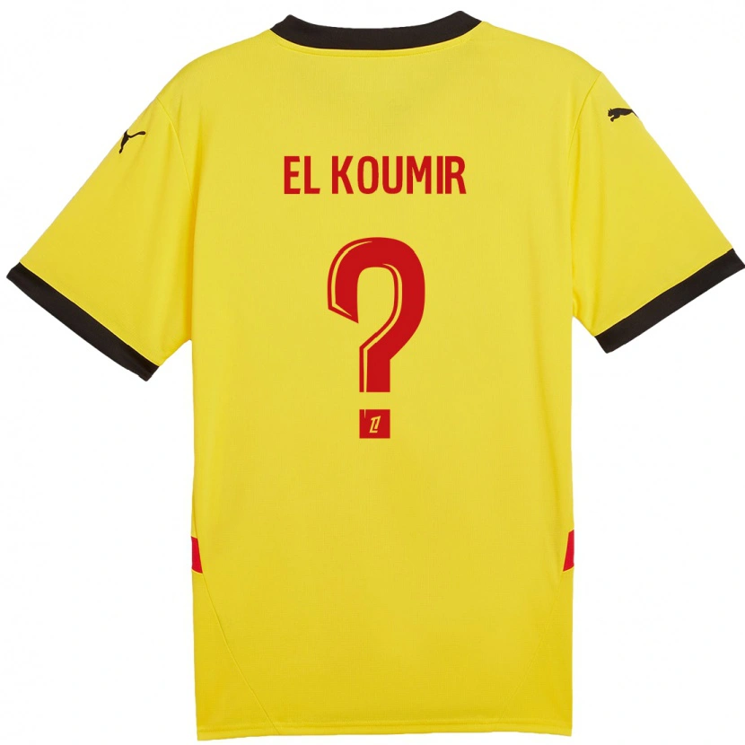 Danxen Kinder Kaïna El Koumir #0 Gelb Rot Heimtrikot Trikot 2024/25 T-Shirt Schweiz