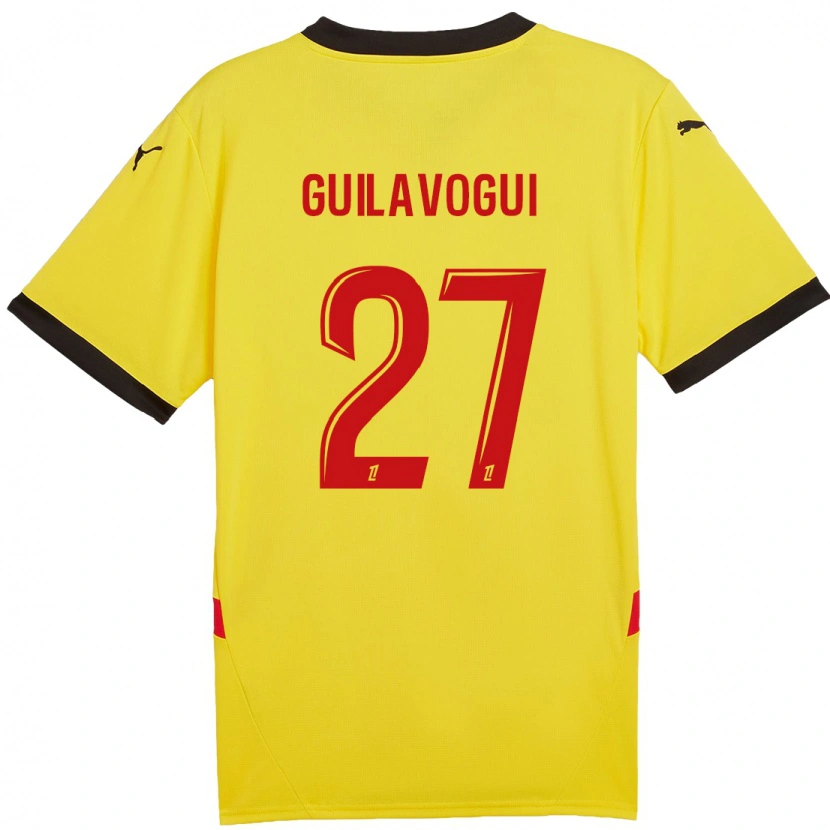 Danxen Kinder Morgan Guilavogui #27 Gelb Rot Heimtrikot Trikot 2024/25 T-Shirt Schweiz