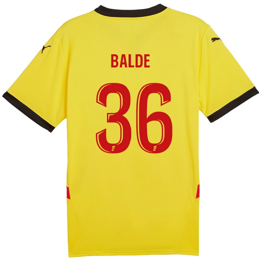 Danxen Kinder Ibrahima Baldé #36 Gelb Rot Heimtrikot Trikot 2024/25 T-Shirt Schweiz