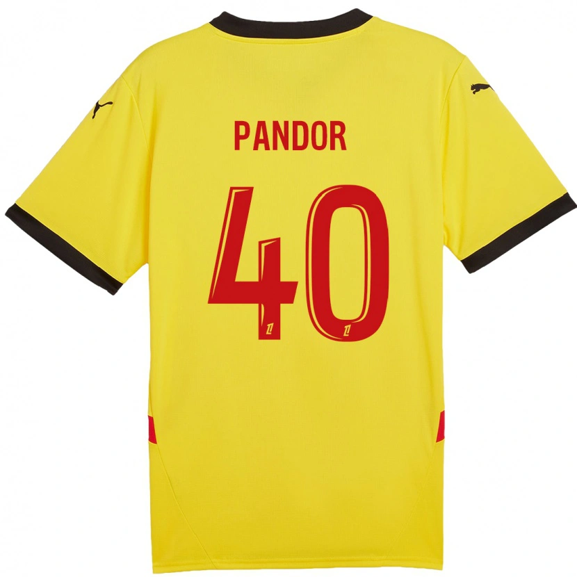 Danxen Kinder Yannick Pandor #40 Gelb Rot Heimtrikot Trikot 2024/25 T-Shirt Schweiz