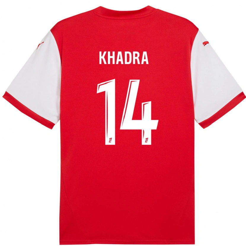 Danxen Kinder Reda Khadra #14 Rot Weiß Heimtrikot Trikot 2024/25 T-Shirt Schweiz