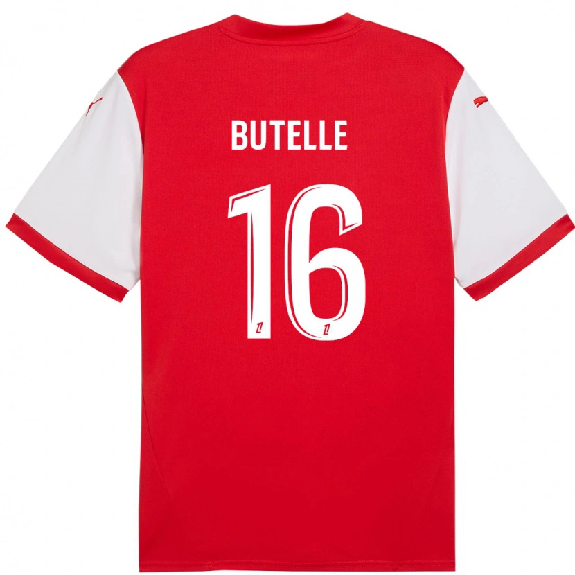 Danxen Kinder Ludovic Butelle #16 Rot Weiß Heimtrikot Trikot 2024/25 T-Shirt Schweiz