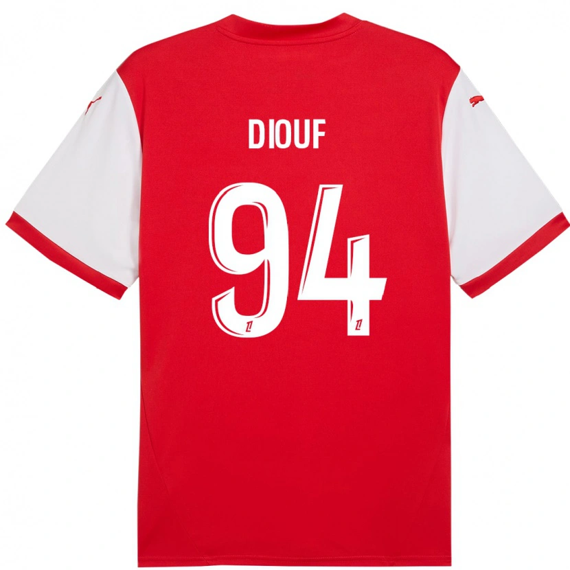 Danxen Kinder Yehvann Diouf #94 Rot Weiß Heimtrikot Trikot 2024/25 T-Shirt Schweiz