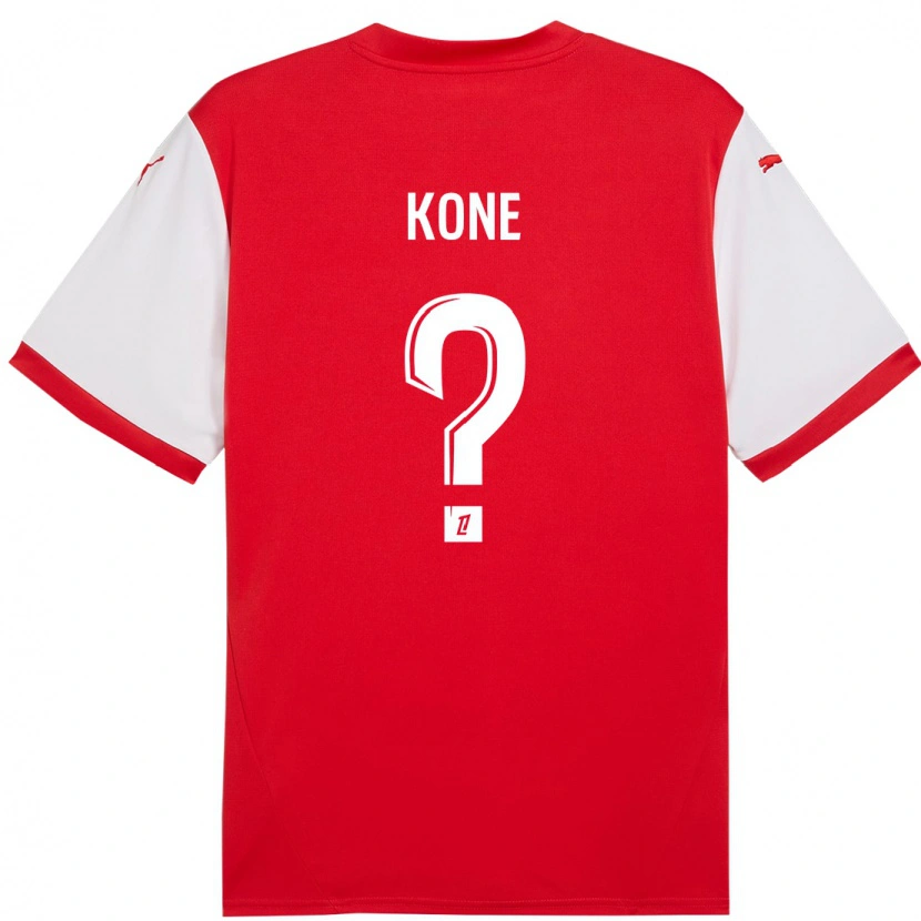 Danxen Kinder Abdoul Koné #0 Rot Weiß Heimtrikot Trikot 2024/25 T-Shirt Schweiz