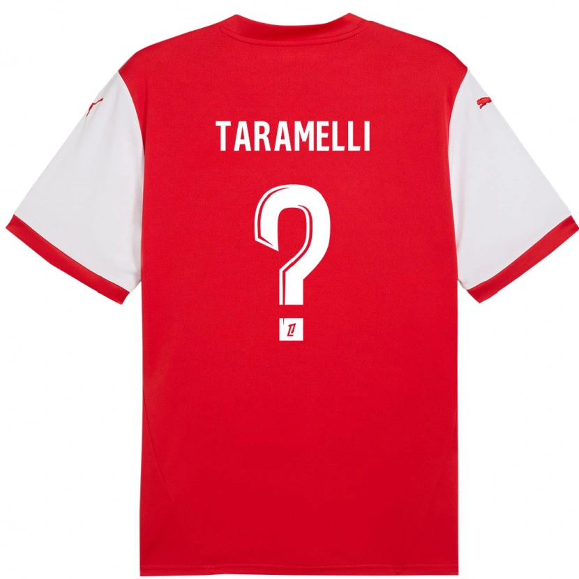 Danxen Kinder Valentin Taramelli #0 Rot Weiß Heimtrikot Trikot 2024/25 T-Shirt Schweiz