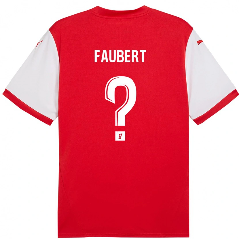 Danxen Kinder Noam Faubert #0 Rot Weiß Heimtrikot Trikot 2024/25 T-Shirt Schweiz