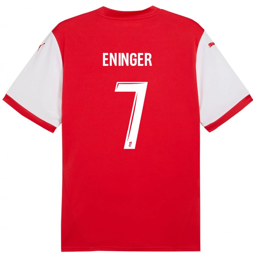 Danxen Kinder Thelma Eninger #7 Rot Weiß Heimtrikot Trikot 2024/25 T-Shirt Schweiz