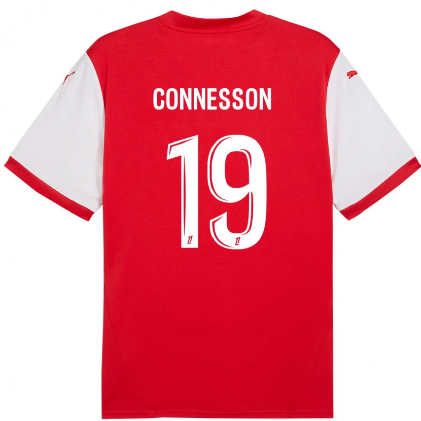 Danxen Kinder Adèle Connesson #19 Rot Weiß Heimtrikot Trikot 2024/25 T-Shirt Schweiz