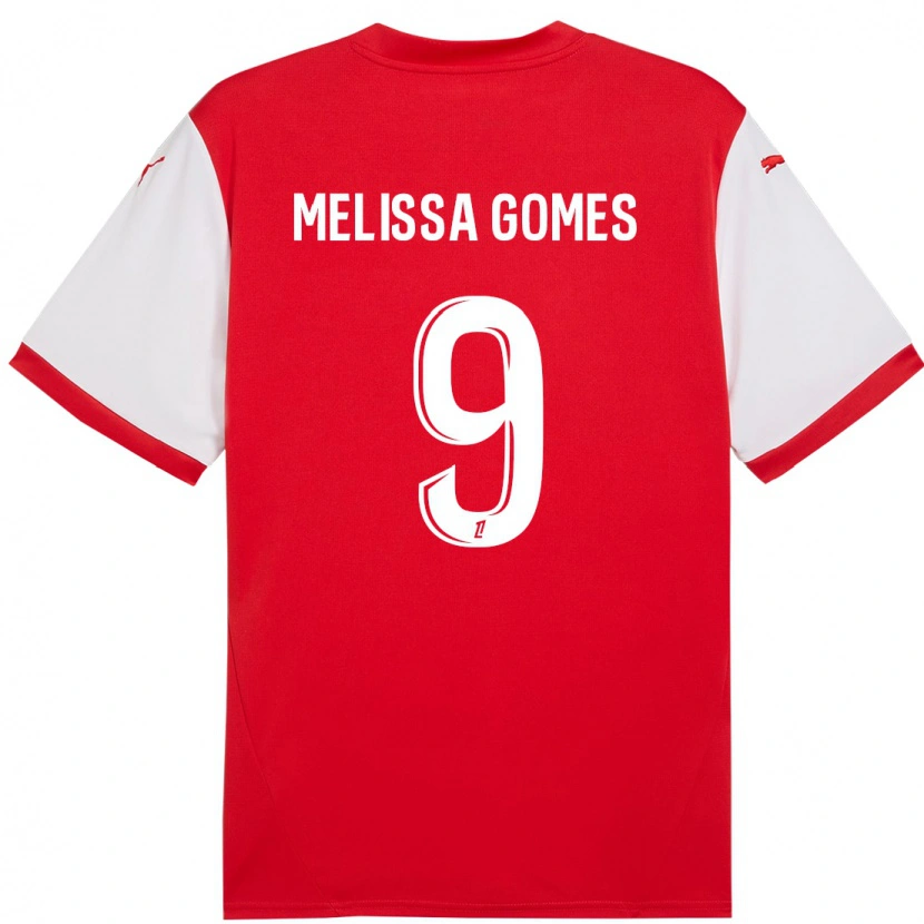 Danxen Kinder Melissa Ferreira Gomes #9 Rot Weiß Heimtrikot Trikot 2024/25 T-Shirt Schweiz